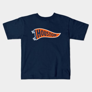 Houston Pennant - Navy Kids T-Shirt